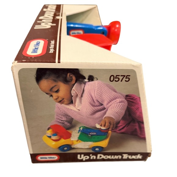 Vintage Little Tikes Toddle Tots Up N Down Truck Box Little 3 People Figures Box - Picture 14 of 15